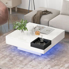 ON-TREND Modern Minimalist Design 31.5*31.5in Square Coffee Table with Detachabl - Mumbai - India