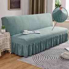 Solid Color Skirt Edge Sofa Cover Elastic Slipcover All-inclusive Sofa Protector - Toronto - Canada