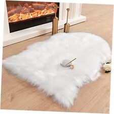 Luxury Soft Faux Sheepskin Chair Cover Seat Cushion Pad Plush 2 x 3 ft White - Toronto - Canada