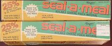 Vintage Dazey Seal A Meal Bags Boilable Cooking Pouches 10”x20’ Roll 2 Boxes New