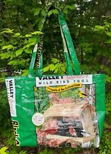 Cardinal Bird Food Tote Reusable, Upcycled, Recycled, Repurposed (Feed Bags)