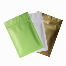 100pc Matte Flat 3 Colors Variety Pack Foil Mylar Zip Lock Bags 10x15cm 4x6in