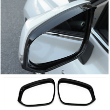 For Toyota Highlander 2020-2023 Bright Black Mirror Rain Eyebrow Cover