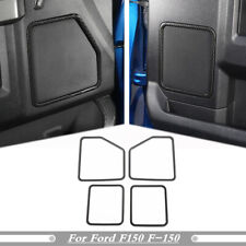 For 2015-2020 Ford F150 F-150 ABS Carbon Fiber Interior Door Speaker Cover Trim