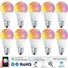 2/10P WiFi Smart LED Light Bulb Multicolor Compatible with Alexa Google Home US - US