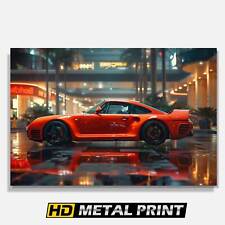 Porsche 959 Metal Poster, Vintage Car Wall Art, Classic Automotive Decor