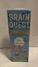 Brain Quest Smart Cards for Threes - Revised 5th Edition - Ages 3-4 - NIB SEALED - Palm Harbor - US