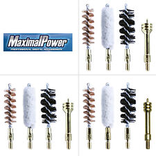 MaximalPower Combo Gun Cleaning Bore Brushes - 12 Gauge/.357/.45cal for Guns