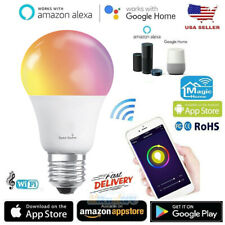 US Wifi Smart LED Light Bulb E26 Multi-Color Dimmable RGB For Alexa/Google Home - US