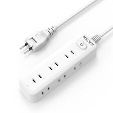 MSCIEN Surge Protector Home Appliance White Power Strip 3M Smart Extension Cord - LK