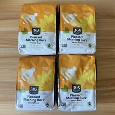 4-Pack Large Bags 365 WHOLE FOODS Pleasant Morning Buzz Vienna WHOLE BEAN COFFEE