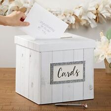 - 28469NA Rustic Wood Gift Card Box One Size