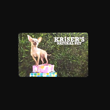 Kriser's Natural Pet NEW 2012 COLLECTIBLE GIFT CARD $0 # 6169