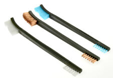 3pc 7 Double Ended Gun Pistol Rifle Cleaning Brush Set Plastic Nylon Copper"