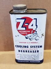 Vintage Z-4 Automotive Tonics Cooling Degreaser EMPTY can, Old Advertising Decor