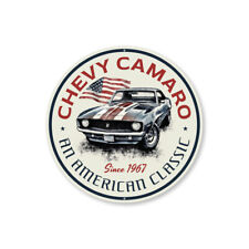 Chevy Camaro An American Classic Since 1967 Sign Chevrolet Automotive Car Man