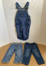 *3* Oshkosh B'Gosh Baby Items 1 Overall 2 Jeans Size 18 Months *pre-owned*