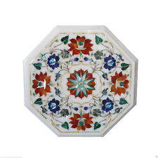 12 Marble Coffee/Sofa Table Top Pietra Dura Floral Collectible Furniture Decor"