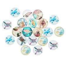 20Pack Glass Flatback Cabochons DIY Accessories Jewelry