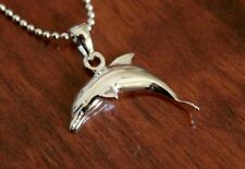 Hawaiian Genuine 925 Sterling Silver Hawaii Dolphin Pendant Necklace #SP29601