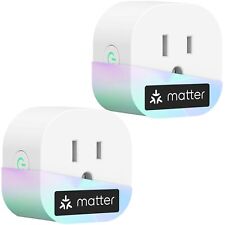 2 Pack Matter Smart Plug Mini Smart Outlet App and Voice Control Easy Setup - Waxhaw - US