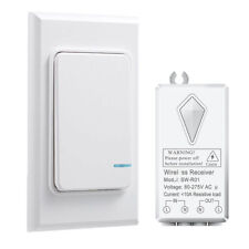 Portable Wireless Light Switch w/ Receiver for Smart Home Appliance Lamp Fan - South El Monte - US