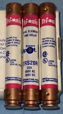 (3) Tri-Onic TRS20R Smart Spot Dual Element Time Delay Fuse 20a 600v 300v RK5 - Greenville - US