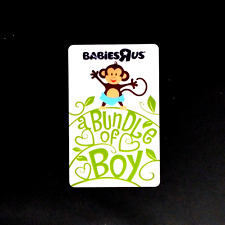 Babies R us A Bundle of Boy Monkie NEW 2014 COLLECTIBLE GIFT CARD $0 #6276