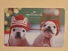 Hallmark Gift Card - Holiday Christmas Pups- Gold Crown - Collectible - No Value