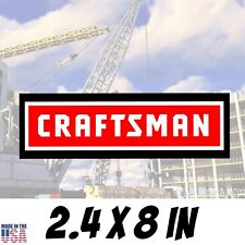 CRAFTSMAN, Vinyl Decal 2.4x8, Construction Tools, Tool Box Decor, Truck, Sticker