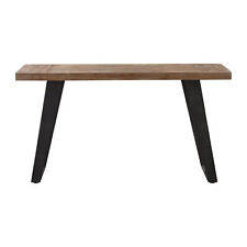 Minimalist Midcentury Modern Console Table Architectural Industrial Oak Black - Mumbai - India