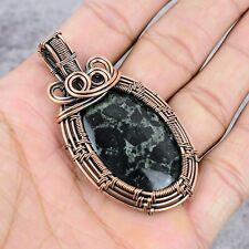 Fancy Kambaba Jasper Gemstone Copper Wire Wrap Jewelry Handmade Jewelry Pendant