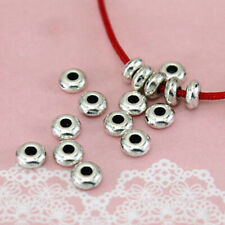 100pcs Silver Alloy Bead Round Loose Spacer Beads Jewelry Findings Accessories