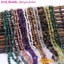 5-8mm Freeform Gemstone Chips Beads For Jewelery Making 15/34 Wholesale "