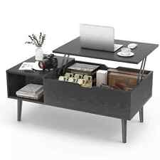 Lift Top Coffee Table, Wood Dining Table, Waterproof and Scratch Resistant