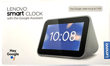 Lenovo ZA4R0002US 4-Inch LCD Android Smart Clock With Google Assistant - Gray - Conover - US