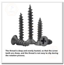 M2 M2.6 M3 M3.5 Black Phillips Countersunk Head Self Tapping Screw Wood Screws - Monroe Township - US