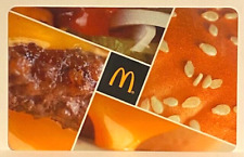 McDonald's Restaurant Hamburger Collage Beef Bun Cheese Onions 2018 Gift Card
