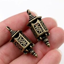 3pcs Charms Pendant Antique Bronze Plated Lantern Handmade Bracelet Necklaces