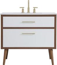 Bathroom Vanity Sink Mid-Century Modern Tapered Cylinder Legs Cylindrical Gold - Toronto - Canada