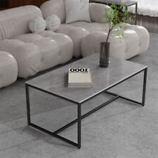 Minimalist Coffee Table Living Room Marble Top Sofa Side Table Open Design Home - Edison - US