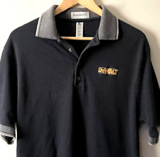 Munsingwear Dewalt Tools Polo Shirt Mens M Top Black Short Sleeve Pullover Work