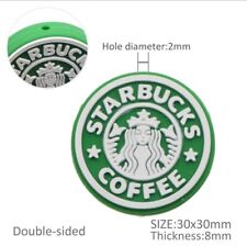 1 pc. Silicone Focal Bead, Beadable accessories Espresso Coffee Starbucks