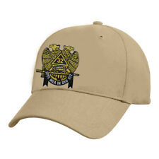 SCOTTISH RITE 32nd HAT in BLACK-NAVY-TAN-CAMO - ADJUSTABLE - ONE SIZE FITS MOST