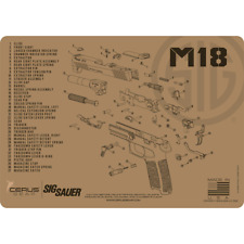 For Sig Sauer M18 PREMIUM Armorers Cleaning Bench Mat Made in USA FDE