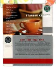 STARBUCKS Product List and Cup of Coffee 2003 Gift Card ( $0 ) V2