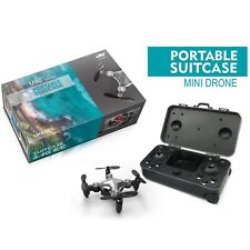 DH120 Portable & Foldable Suitcase Mini Drone - Stealth Gray