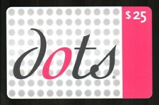 DOTS Rows of Gray Dots ( 2008 ) Gift Card ( $0 - NO VALUE )