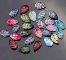 Gradient Leaves Charms Glass Beads Jewelry Making Spacer Beads Accessory 1pack