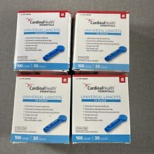 400 Cardinal Health Universal Lancets - 30 gauge Lot 4 Boxes SEALED NEW - Saginaw - US